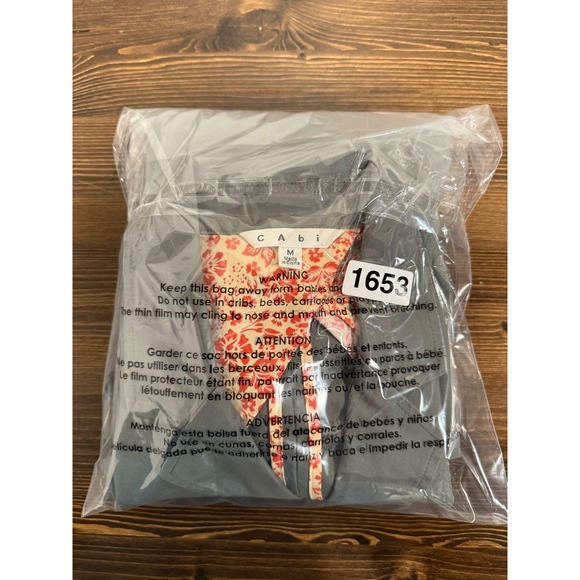 Cabi Womens Gray Blazer Jacket Floral Lined Button Front Size Medium - Picture 7 of 7